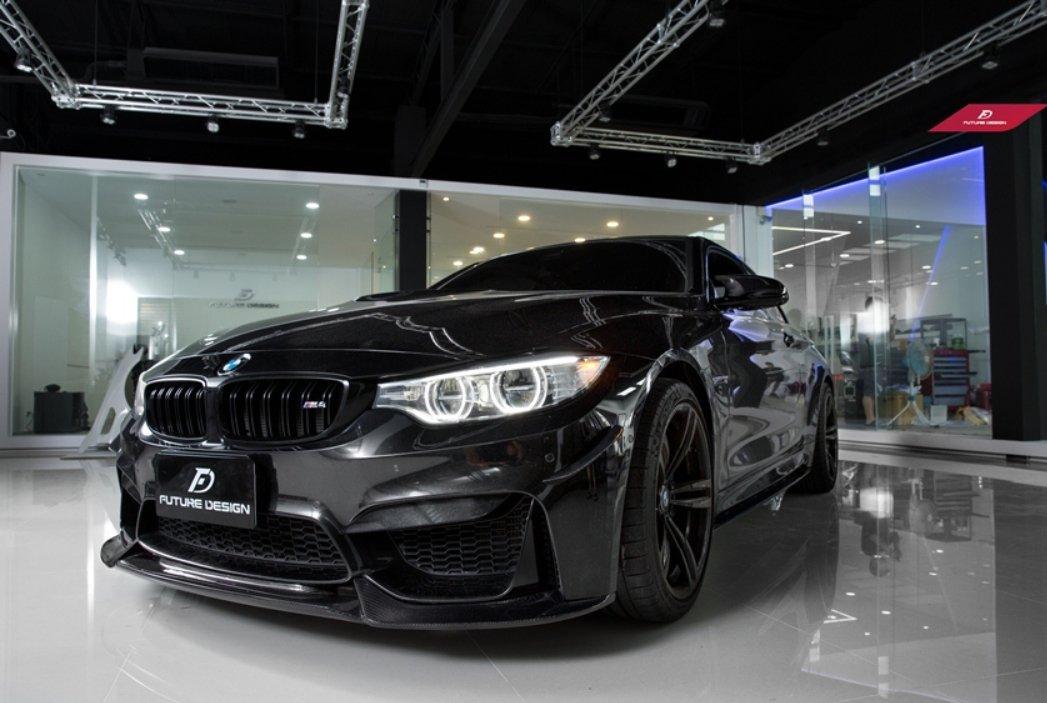 Future Design Carbon VRS Style Carbon Fiber Front Lip for BMW F80 F82 F83 M3 M4 - Performance SpeedShop