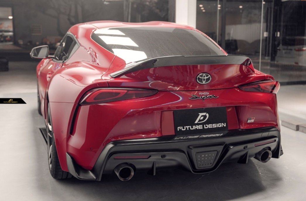 Supra Rear Clam Shell Future Design FD Carbon Fiber Ducktail Rear Spoiler For Toyota Supra A ...