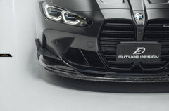Future Design FD Carbon Fiber Front Bumper Canards for M3 G80 & M4 G82 G83 - Performance SpeedShop