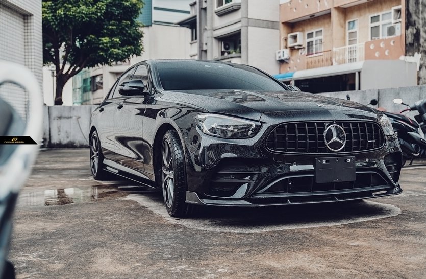 Future design FD Carbon Fiber FRONT LIP for Mercedes Benz E-Class E43 E53 W213 2021-ON FL - Performance SpeedShop