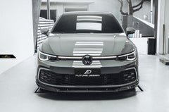 Future Design FD Carbon Fiber FRONT LIP SPLITTER for Volkswagen Golf GTI MK8 - Performance SpeedShop