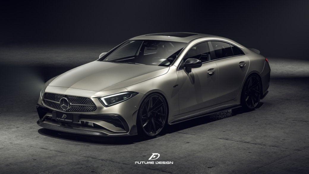 Future Design FD Carbon Fiber FRONT SPLITTER For CLS450 CLS53 W257 C257 2022-ON - Performance SpeedShop