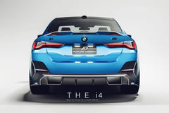 Future Design FD Carbon Fiber REAR DIFFUSER & REAR CANARDS for BMW I4 G26 M50 & e Drive 40 with M package 2022-ON - Performance SpeedShop