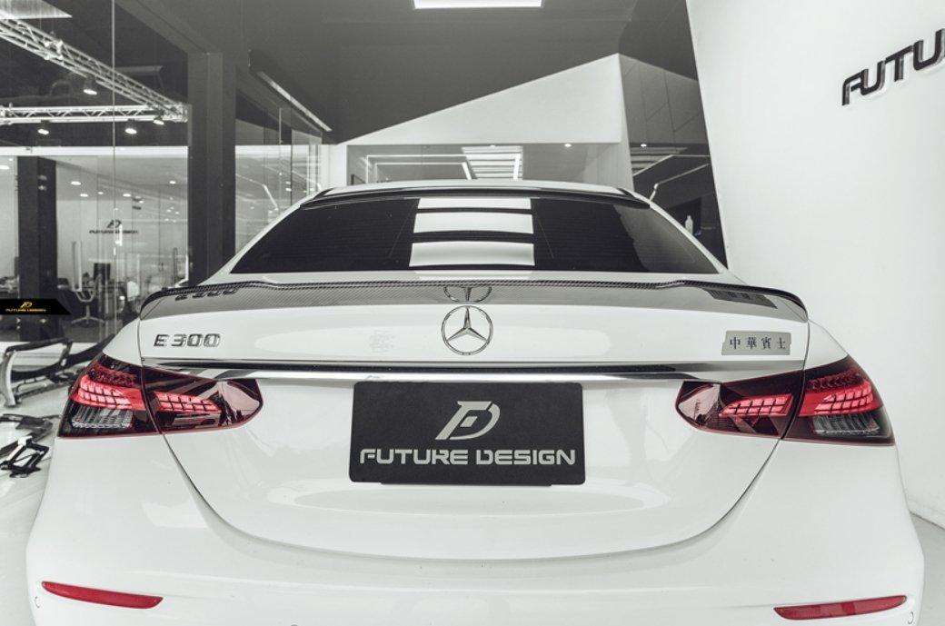 Future design FD Carbon Fiber REAR SPOILER for Mercedes Benz E-Class E43 E53 E63 W213 2017-ON - Performance SpeedShop