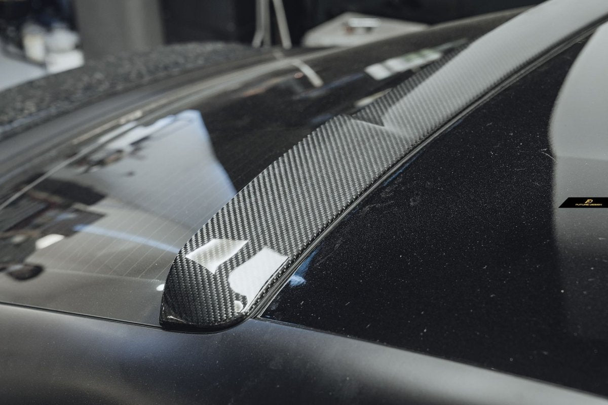 Future Design FD Carbon Fiber ROOF SPOILER for Porsche Taycan Base & 4S & Turbo & Turbo S - Performance SpeedShop