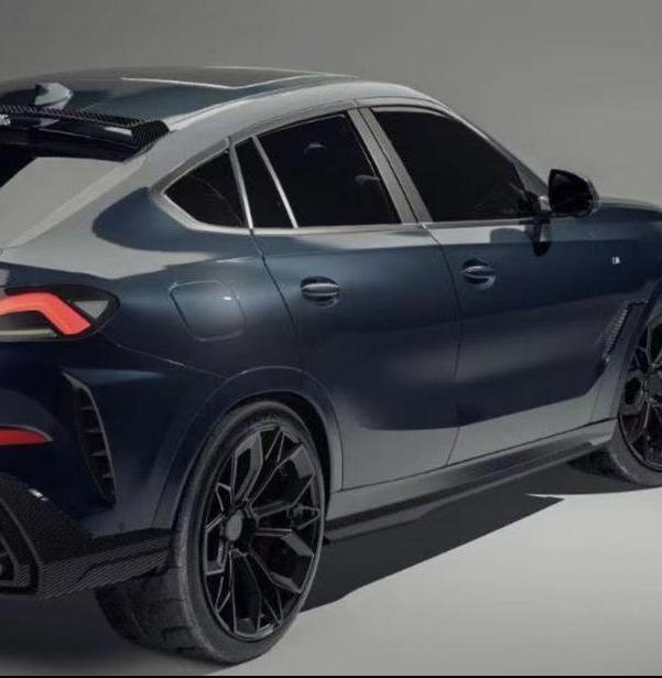 BMW X6 M60I M50I xDrive40i G06 (Fits Pre-LCI& LCI) 2020 2021 2022 2023 2024 & X6M X6MC F96 (Fits Pre-LCI& LCI) 2020 2021 2022 2023 2024 with Aftermarket Parts - Side Skirts Carbon Fiber / FRP from Future Design
