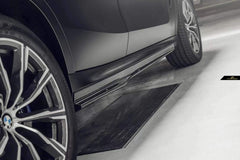 BMW X6 M60I M50I xDrive40i G06 (Fits Pre-LCI& LCI) 2020 2021 2022 2023 2024 & X6M X6MC F96 (Fits Pre-LCI& LCI) 2020 2021 2022 2023 2024 with Aftermarket Parts - Side Skirts Carbon Fiber / FRP from Future Design