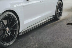 Future Design FD Carbon Fiber SIDE SKIRTS for Porsche Taycan Base & 4S & Turbo & Turbo S - Performance SpeedShop