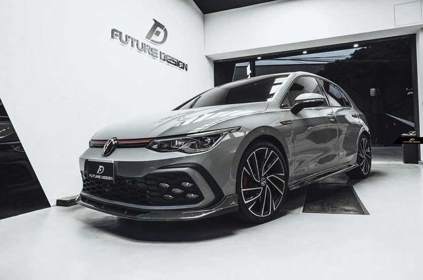 Future Design FD Carbon Fiber SIDE SKIRTS for Volkswagen Golf GTI MK8 - Performance SpeedShop