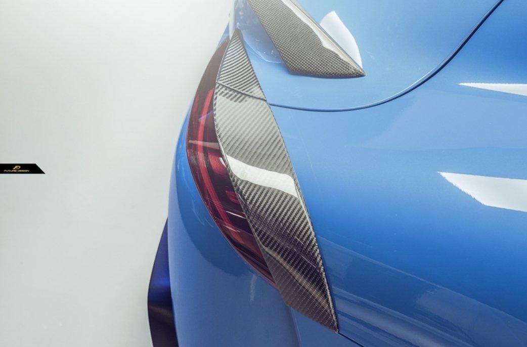 Future Design FD Carbon Fiber Taillight Trim 4 Pcs For Toyota Supra A90 GR - Performance SpeedShop