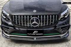Future Design FD GT Carbon Fiber FRONT LIP for Mercedes Benz GLC250 AMG / GLC300 AMG / GLC43 AMG W253 GLC & GLC Coupe 2016-2019 Pre-facelift - Performance SpeedShop