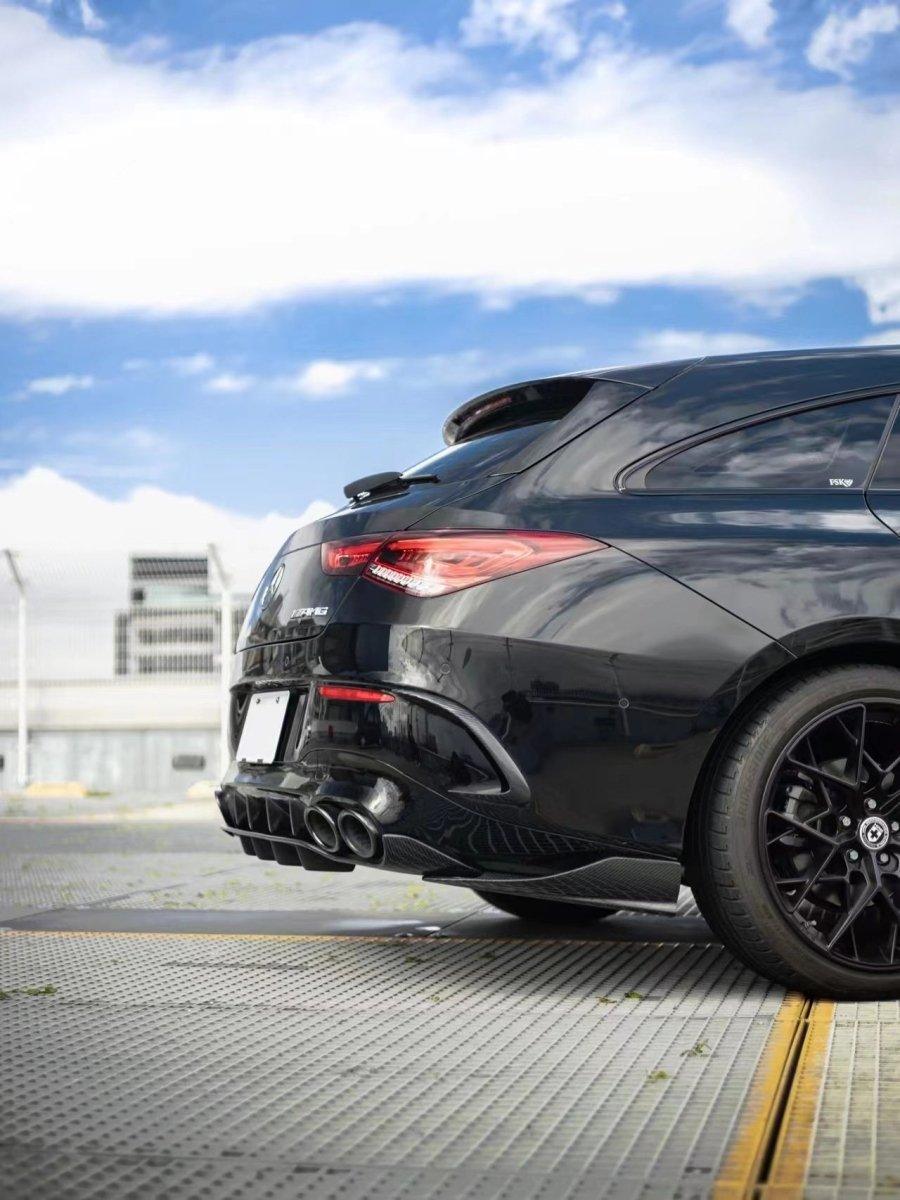 Future Design FD GT Carbon Fiber Rear Bumper Canards For CLA C118 CLA45 CLA35 CLA250 2020-ON - Performance SpeedShop