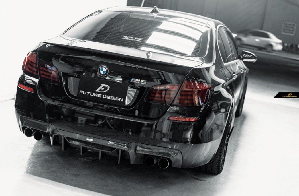 thumbnail image 2 of Auto Perfectionists UK Gloss Black Rear Valance Diffuser For BMW 5 Series M5 F10 F11 M Sport – Quad Exhaust 2 of 5