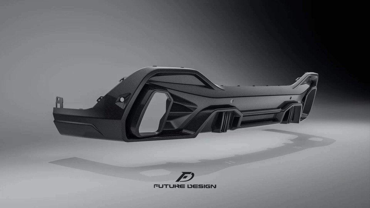 Future Design FD GT Carbon Fiber REAR DIFFUSER for BMW X6 G06 2020-ON - Performance SpeedShop