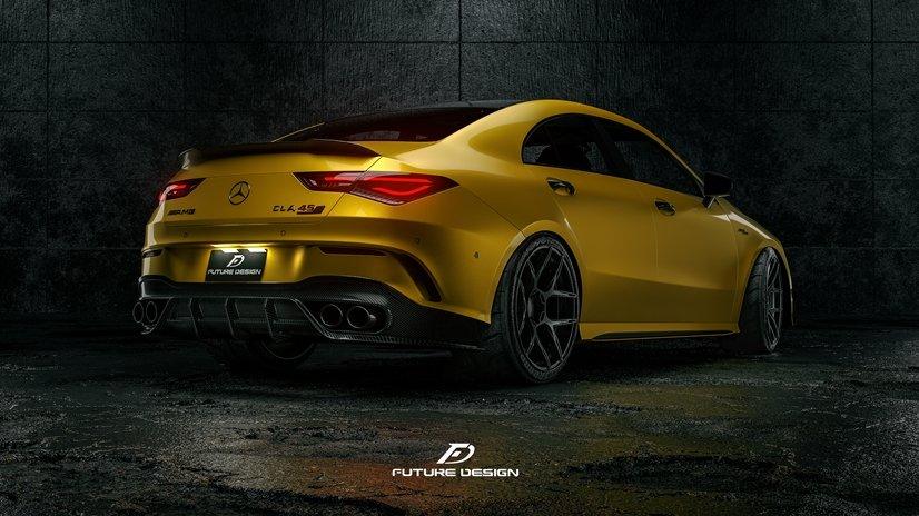 Future Design FD GT Carbon Fiber Rear Diffuser For CLA C118 CLA45 CLA35 CLA250 2020-ON - Performance SpeedShop