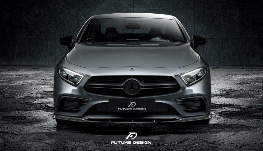Future Design FD GTS-V Carbon Fiber FRONT SPLITTER For CLS450 CLS53 W257 C257 2019-2021 - Performance SpeedShop