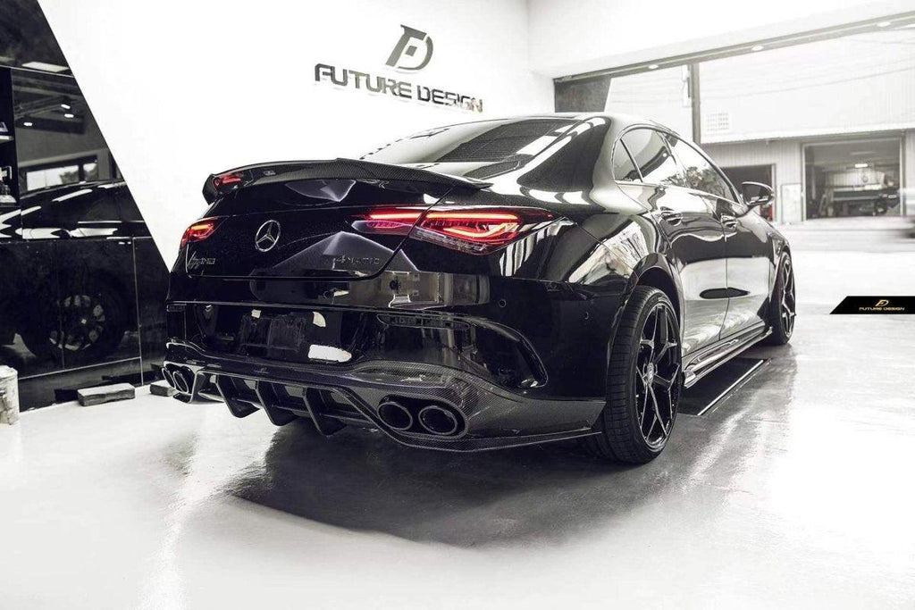 Future Design FD GTS V Carbon Fiber Rear Spoiler For CLA C118 CLA45 ...