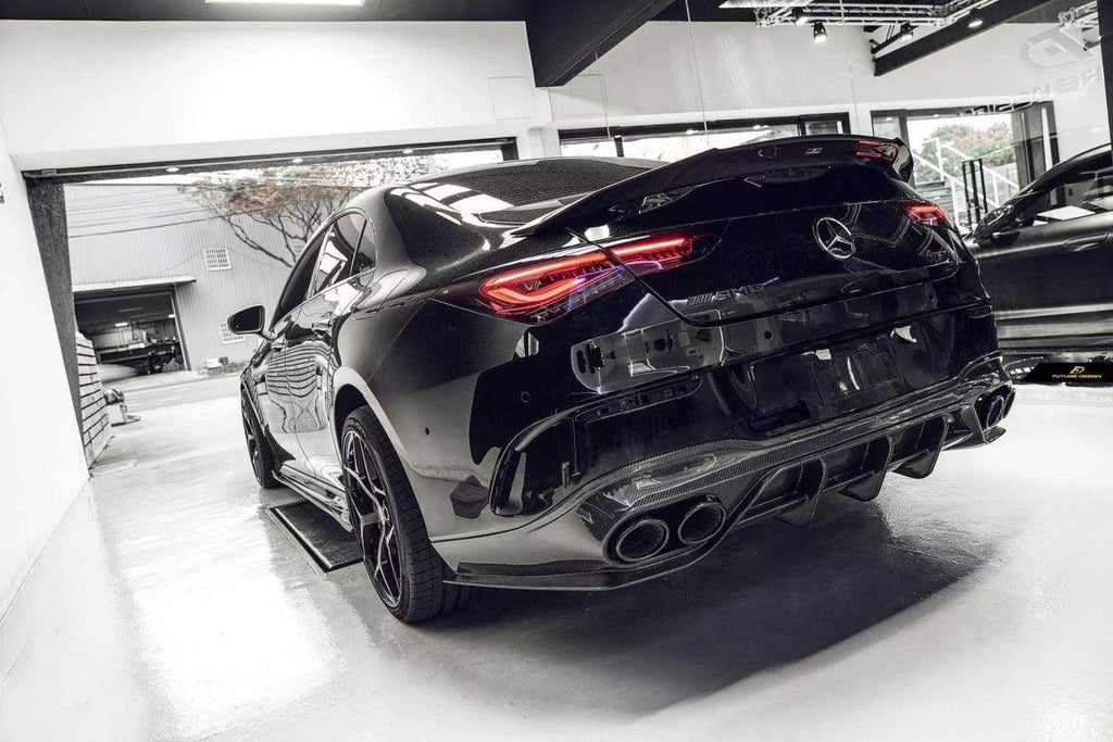 Future Design FD GTS V Carbon Fiber Rear Spoiler For CLA C118 CLA45 ...