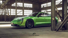 Future Design FD V1 Carbon Fiber FRONT LIP SPLITTER for Porsche Taycan Base & 4S - Performance SpeedShop