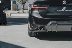 Future Design FD V1 Carbon Fiber Rear Diffuser for BMW G20 / G21 3 Series M340i 330i 2023-ON LCI - Performance SpeedShop