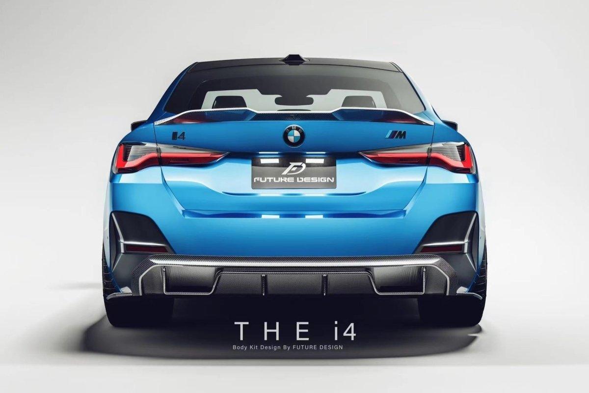 Future Design FD V1 Carbon Fiber REAR SPOILER for BMW I4 G26 & 4 Series G26 Gran coupe 2022-ON - Performance SpeedShop