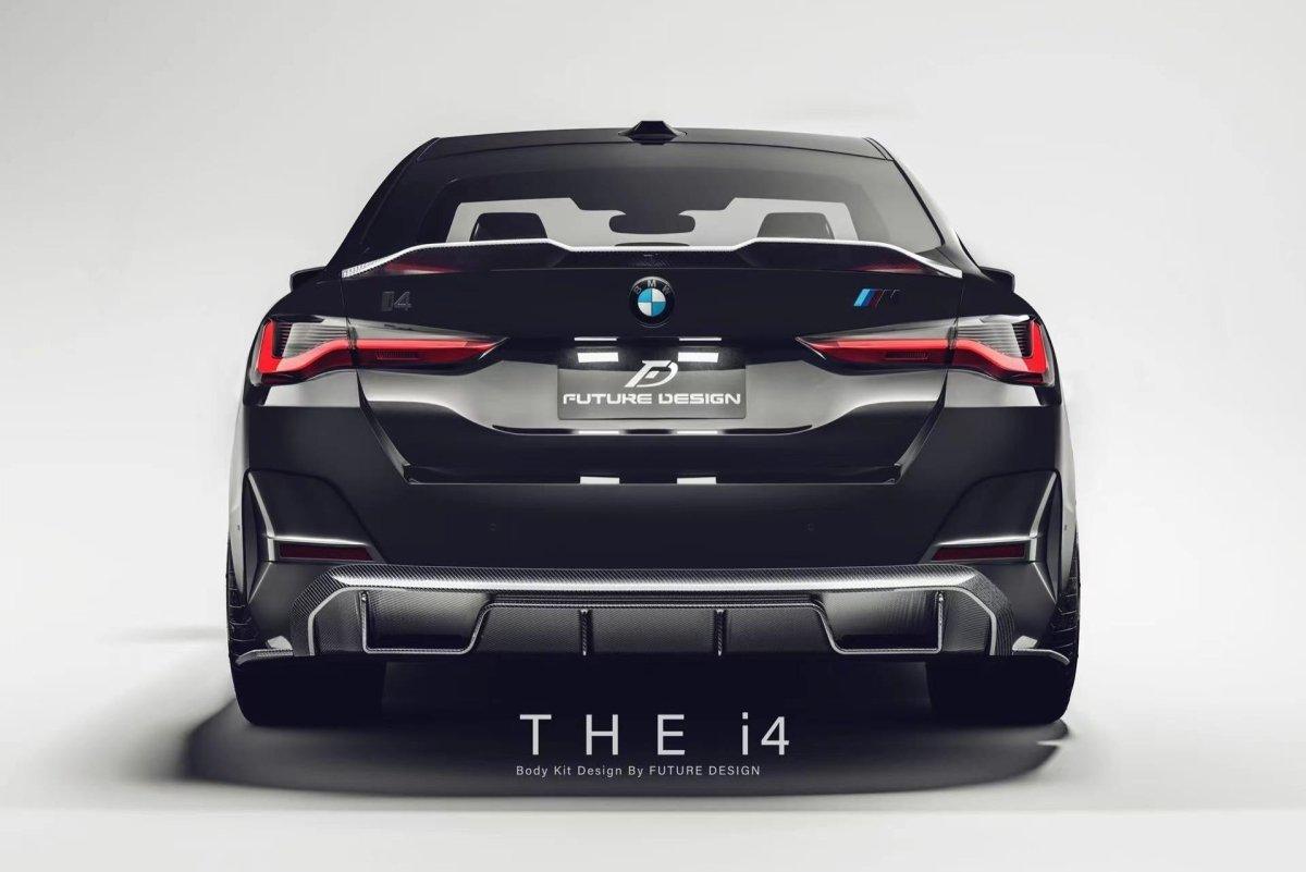 Future Design FD V1 Carbon Fiber REAR SPOILER for BMW I4 G26 & 4 Series G26 Gran coupe 2022-ON - Performance SpeedShop