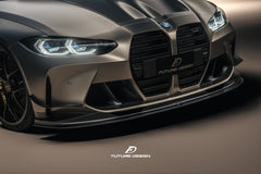 Future Design FD V2 Carbon Fiber Front Lip for M3 G80 & M4 G82 G83 2021-ON - Performance SpeedShop
