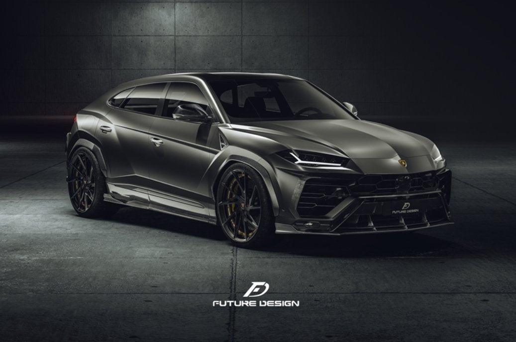 Future Design FD V2 Carbon Fiber FRONT LIP SPLITTER for Lamborghini Urus - Performance SpeedShop