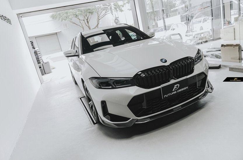 Future Design FD V2 Carbon Fiber Front Splitter for BMW G20 / G21 3 Series M340i 330i 2023-ON LCI - Performance SpeedShop