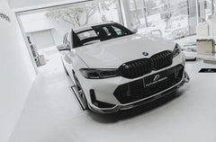 Future Design FD V2 Carbon Fiber Front Splitter for BMW G20 / G21 3 Series M340i 330i 2023-ON LCI - Performance SpeedShop