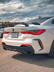 BMW M4 M4C M4CS G82 G83 2021-ON & I4 M50 / e Drive 40 G26 2022-ON & 4 Series Gran Coupe M440 430 G26 2022-ON with Aftermarket Parts - MP Style Rear Wing Carbon Fiber/FRP from Future Design