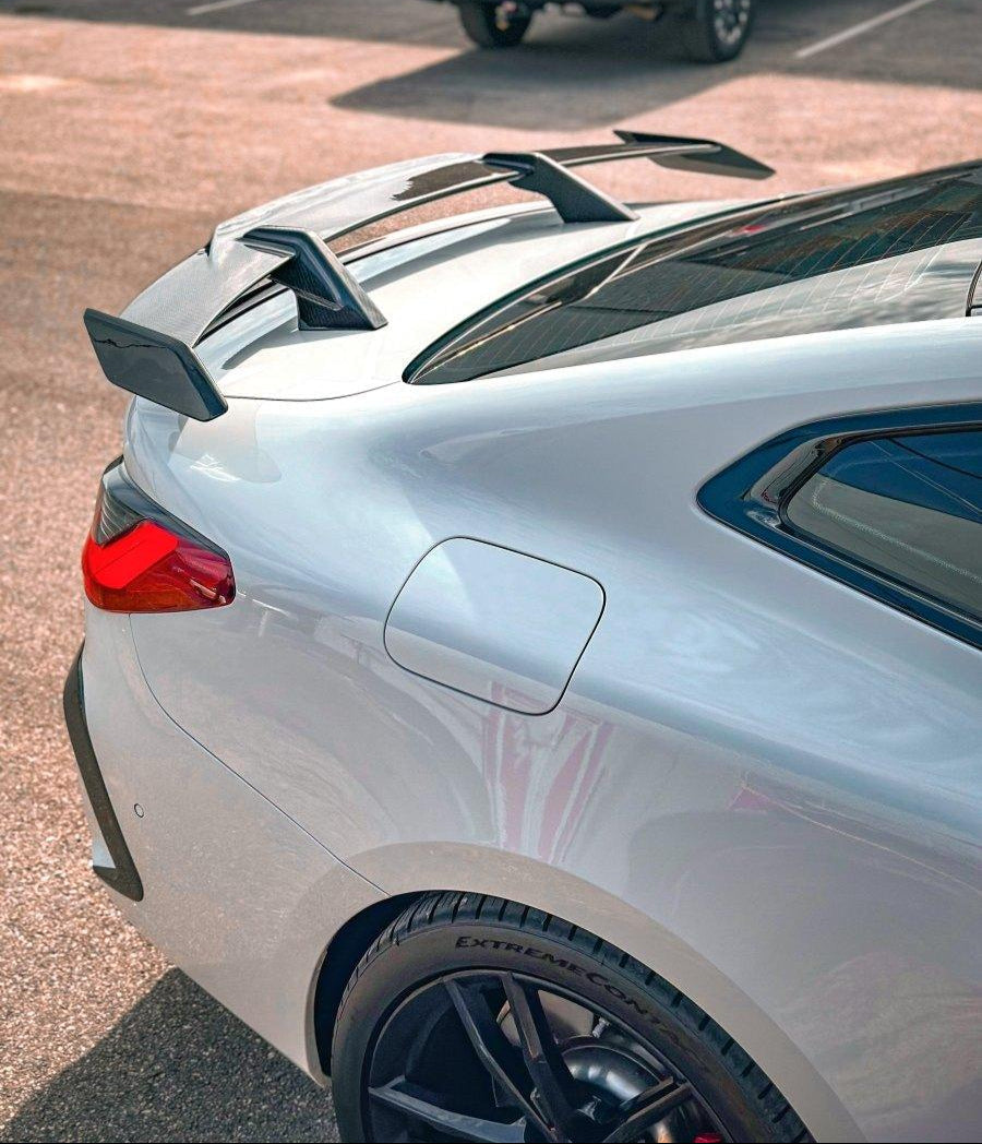 BMW M4 M4C M4CS G82 G83 2021-ON & I4 M50 / e Drive 40 G26 2022-ON & 4 Series Gran Coupe M440 430 G26 2022-ON with Aftermarket Parts - MP Style Rear Wing Carbon Fiber/FRP from Future Design