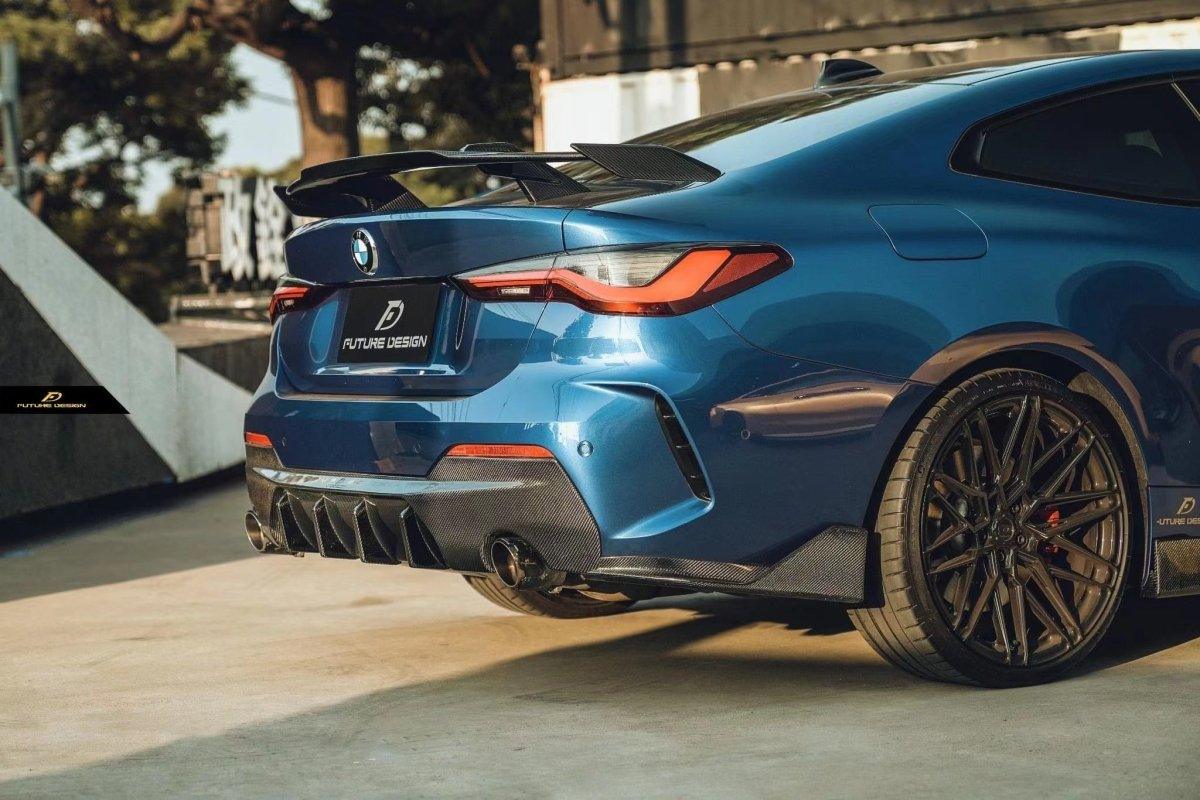 BMW M4 M4C M4CS G82 G83 2021-ON & I4 M50 / e Drive 40 G26 2022-ON & 4 Series Gran Coupe M440 430 G26 2022-ON with Aftermarket Parts - MP Style Rear Wing Carbon Fiber/FRP from Future Design