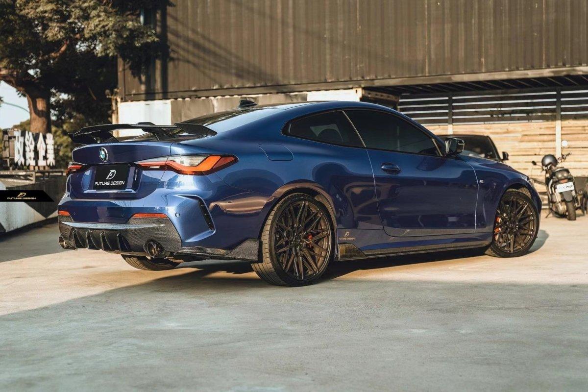 BMW M4 M4C M4CS G82 G83 2021-ON & I4 M50 / e Drive 40 G26 2022-ON & 4 Series Gran Coupe M440 430 G26 2022-ON with Aftermarket Parts - MP Style Rear Wing Carbon Fiber/FRP from Future Design