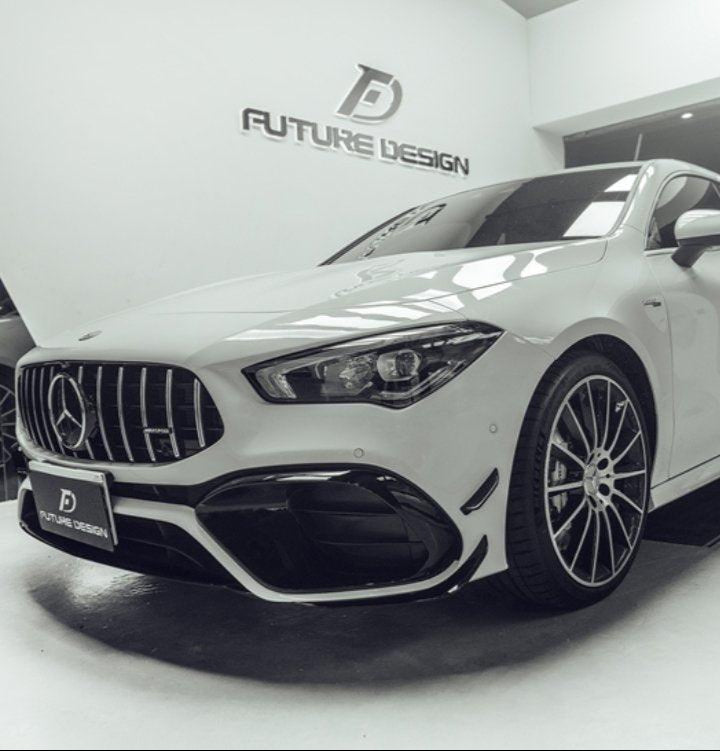 Mercedes Benz CLA45 CLA35 AMG C250 2020-ON with Aftermarket Parts - CLA45 Conversion Front Bumper Set PP from Future Design