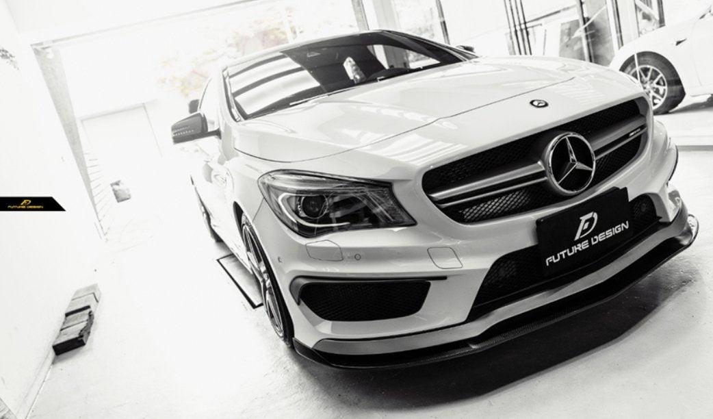 Future Design R Style Carbon Fiber Front Lip for 2014-2016 C117 CLA-250 CLA-45 - Performance SpeedShop