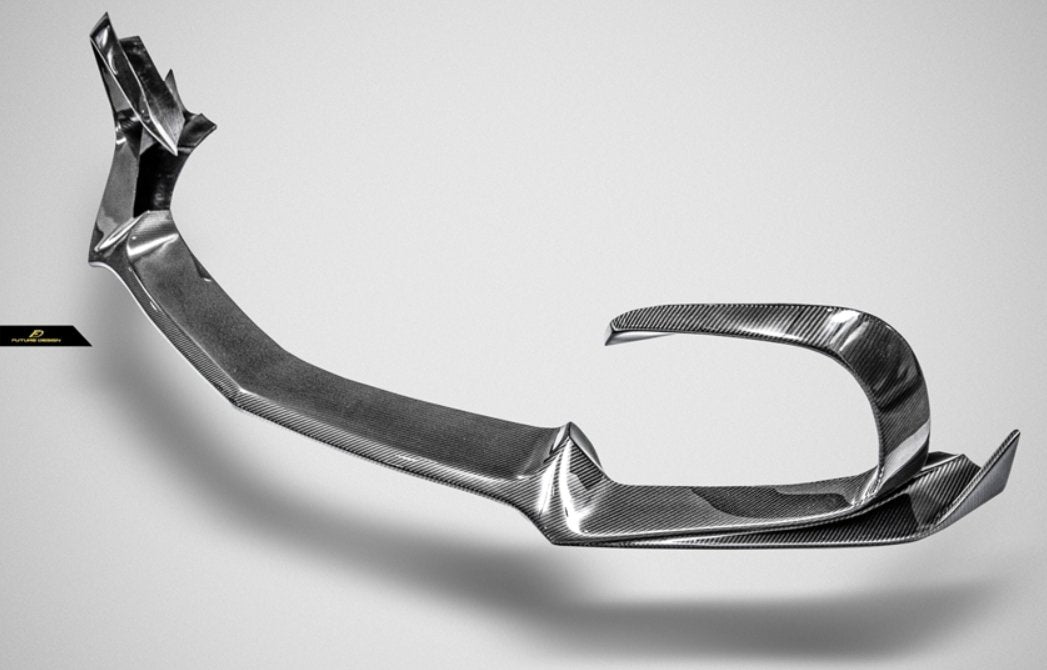 Future Design RT STYLE Carbon Fiber FRONT LIP SPLITTER Mercedes benz AMG GT GTS GTC C190 2015-ON - Performance SpeedShop