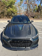 Future Design Blaze Carbon Fiber FRONT LIP SPLITTER for Audi RS6 RS7 C8 2020-2023