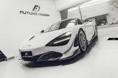 Future Design Front Splitters for McLaren 720S 2018-2023 Pre-preg Carbon/FRP