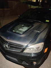 Mercedes Benz W204 C63 AMG 2008 2009 2010 2011 with Aftermarket Parts - IMP Style Hood Bonnet?Carbon Fiber / FRP from Aero Republic