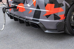 IPR Carbon Fiber Rear Diffuser & Rear Canards 3 Pcs for Audi TTRS 8S 2016-2019 Pre-facelift - Performance SpeedShop