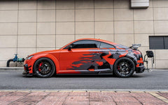 Audi TTRS 8S 2016-2018 Pre-facelift with Aftermarket Parts - Pre-preg Carbon Fiber Side Skirts from Yofer USA