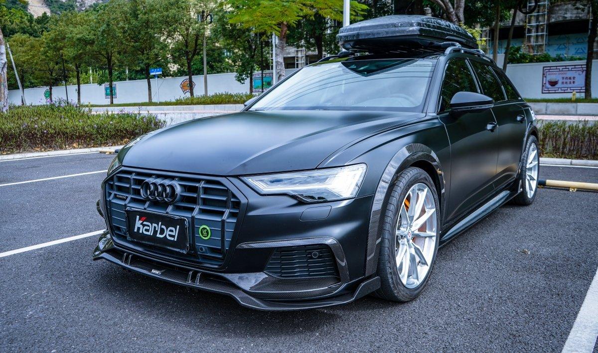 Audi A6 Allroad C8 2020-ON with Aftermarket Parts - Upper Valences Pre-preg Carbon Fiber from Karbel Carbon