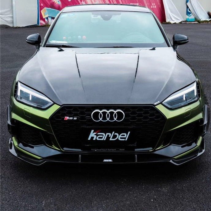 Audi RS5 S5 A5 B9 B9.5 2017-ON with Aftermarket Parts - Hood Pre-preg Carbon Fiber from Karbel Carbon