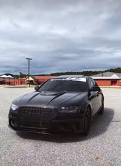 Audi RS4 S4 A4 S-line B8.5 2013 2014 2015 2016 with Aftermarket Parts - Hood Pre-preg Carbon Fiber from Karbel Carbon