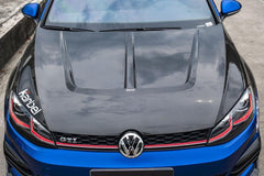 Volkswagen Golf R / GTI / Golf MK7 & MK7.5  2015 2016 2017 2018 2019 2020 2021 with Aftermarket Parts - Hood Bonnet Pre-preg Carbon Fiber from Karbel Carbon