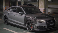 Karbel Carbon Dry Carbon Fiber Double-sided Hood Bonnet Ver.2 for Audi A3 & A3 S Line & S3 & RS3 2014-2020 - Performance SpeedShop