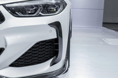 BMW 8 Series M850 840 (With M-Package Bumper) G14 G15 G16 2018-ON with Aftermarket Parts - Upper Valences Pre-preg Carbon Fiber from Karbel Carbon