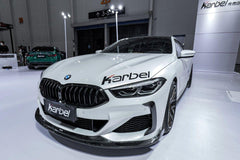 BMW 8 Series M850 840 (With M-Package Bumper) G14 G15 G16 2018-ON with Aftermarket Parts - Upper Valences Pre-preg Carbon Fiber from Karbel Carbon