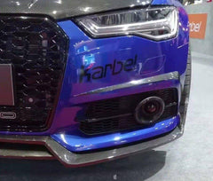 Audi S6 / A6 Avant / A6 S-Line (with s-line bumper, does not base model) C7.5 2016 2017 2018 with Aftermarket Parts - Upper Valences Pre-preg Carbon Fiber from Karbel Carbon